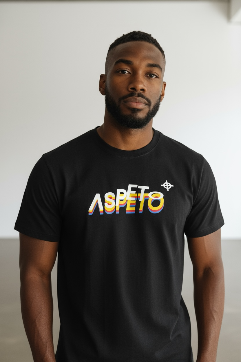 T-SHIRT ASPETO SH5003 ASPETO+ BLACK