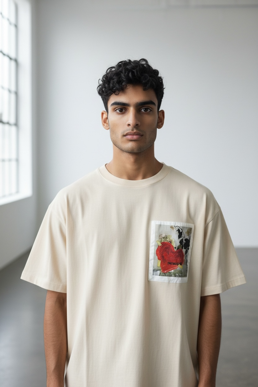 T-SHIRT INIMIGO ITS2523 CLASSIC RAW