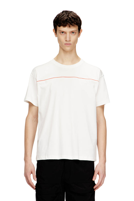 T-SHIRT DIESEL T-NORM-PIPING WHITE