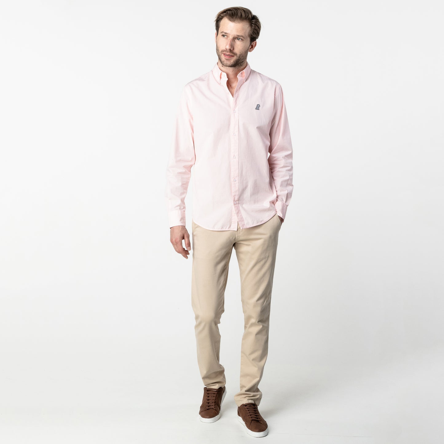 CAMISA M/L JAMES BARK PINK DOGWOOD A11