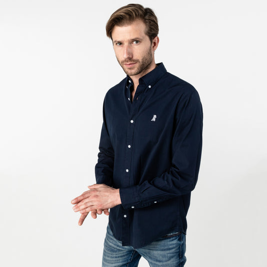 CAMISA M/L JAMES BARK NAVY A50