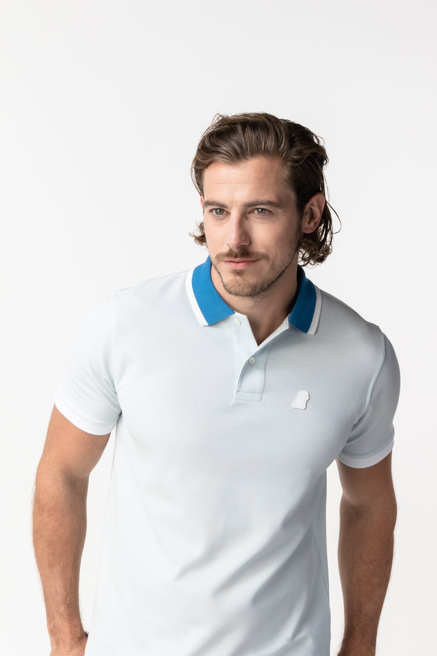 POLO JAMES BARK CONTRAST ILUSION BLUE S11