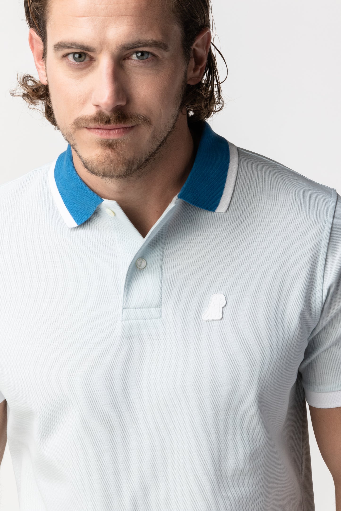 POLO JAMES BARK CONTRAST ILUSION BLUE S11