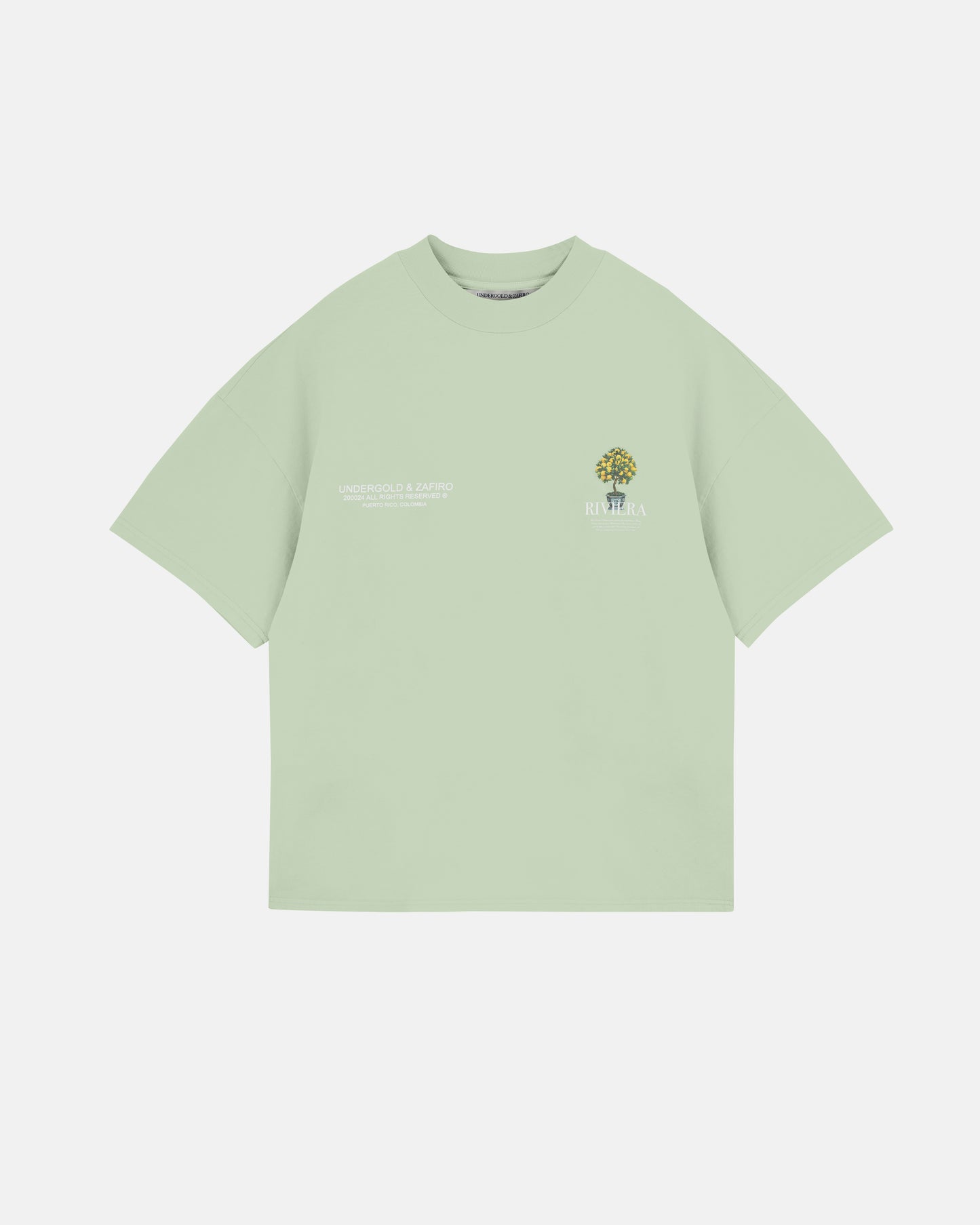 T-SHIRT UNDERGOLD RIVIERA LEMON TREE GREEN