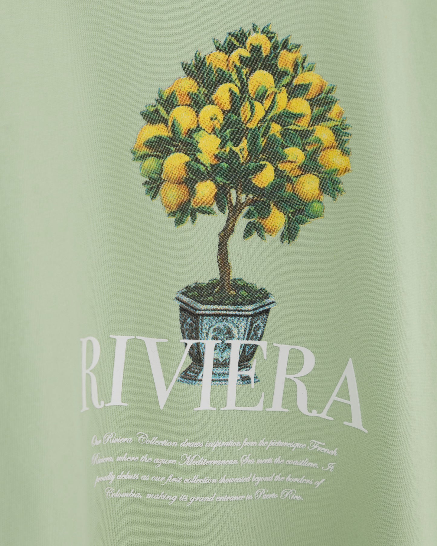 T-SHIRT UNDERGOLD RIVIERA LEMON TREE GREEN