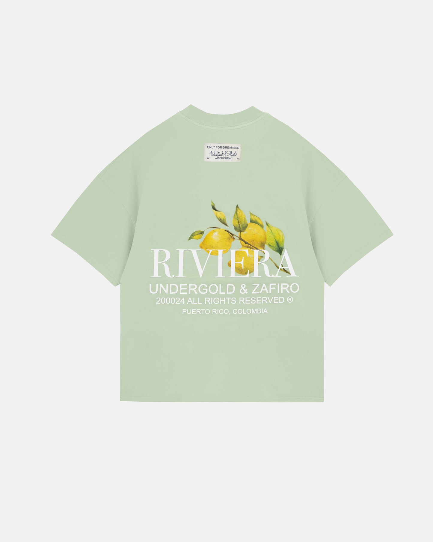 T-SHIRT UNDERGOLD RIVIERA LEMON TREE GREEN