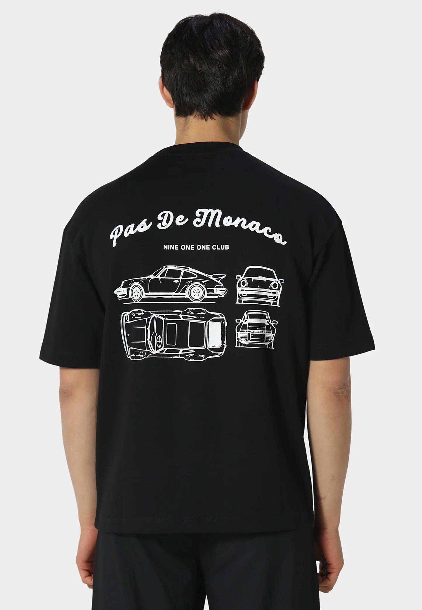 T-SHIRT PAS DE MONACO MODELE BLACK