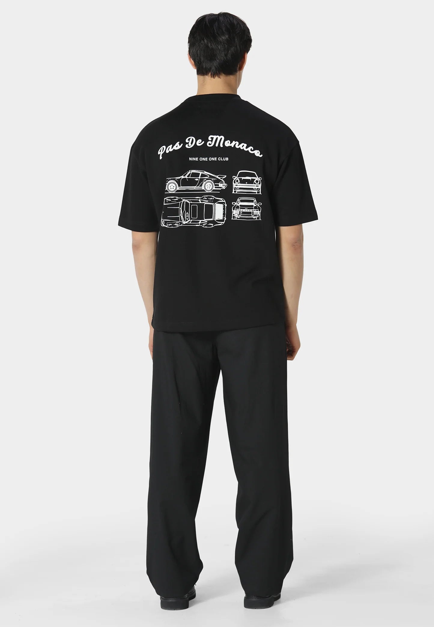 T-SHIRT PAS DE MONACO MODELE BLACK