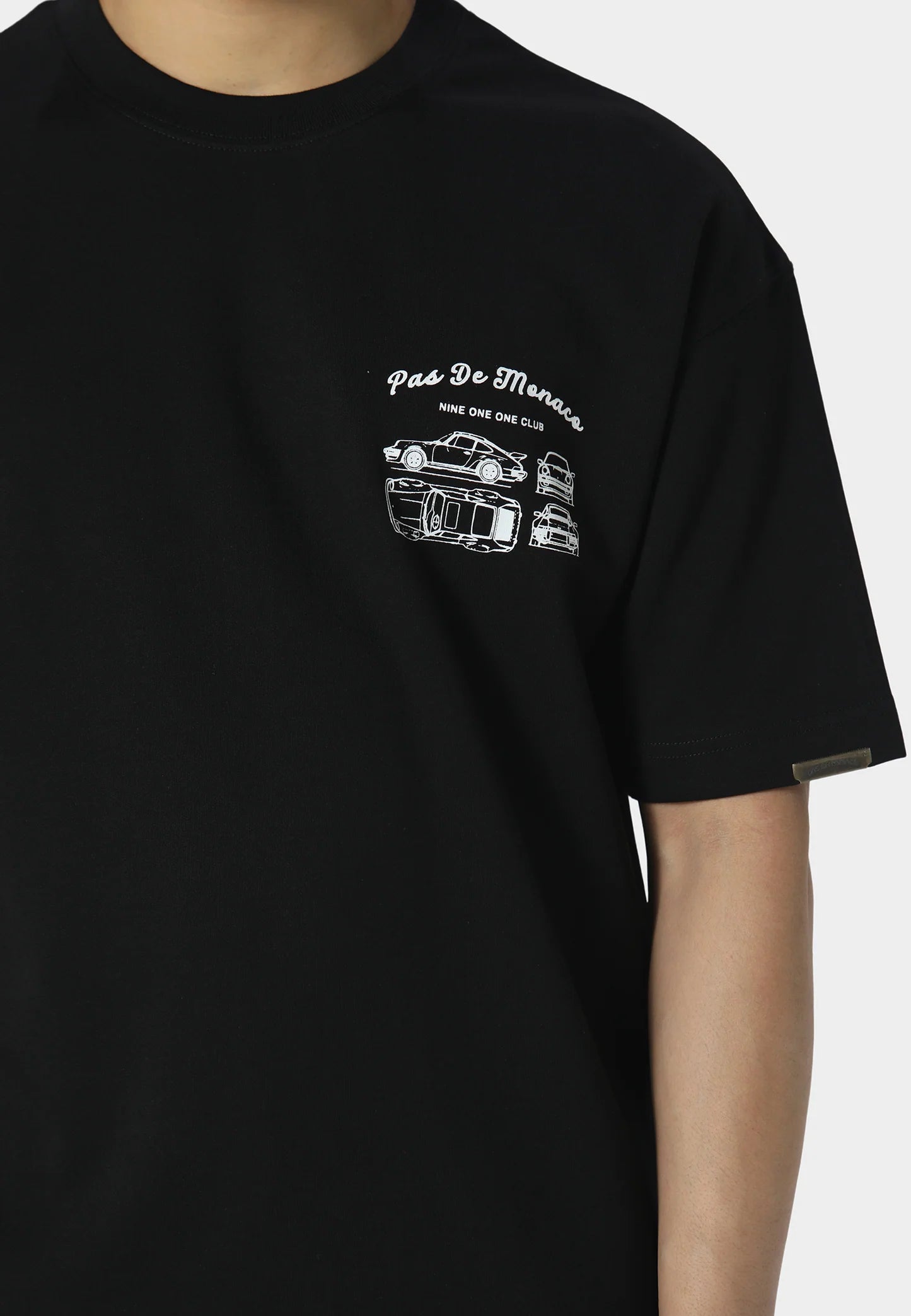 T-SHIRT PAS DE MONACO MODELE BLACK
