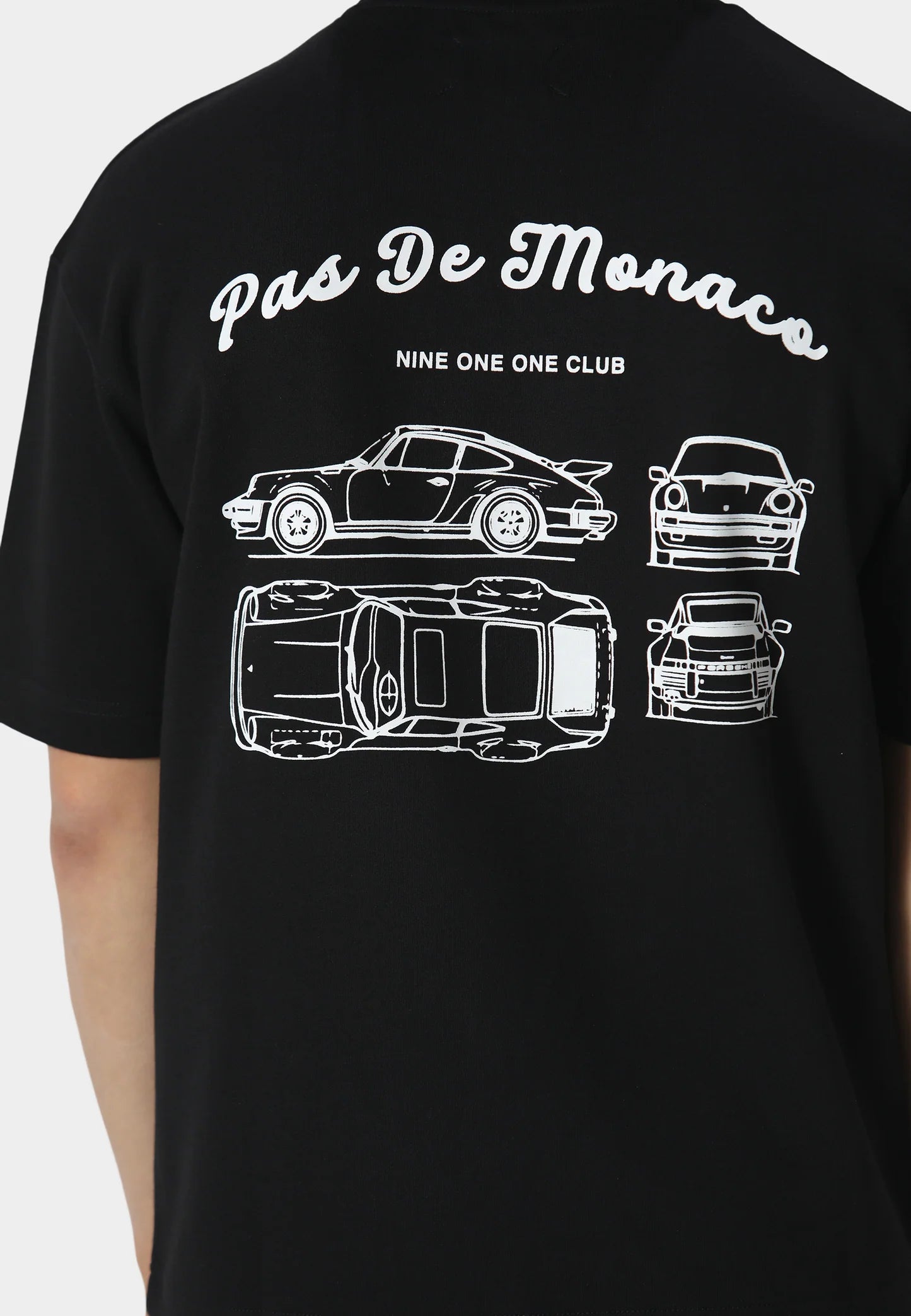 T-SHIRT PAS DE MONACO MODELE BLACK