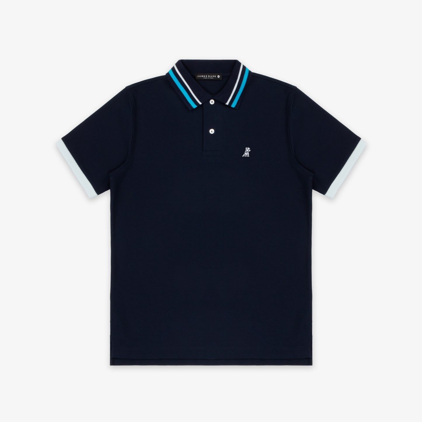 POLO JAMES BARK STRIPED ACCENTS NAVY A50