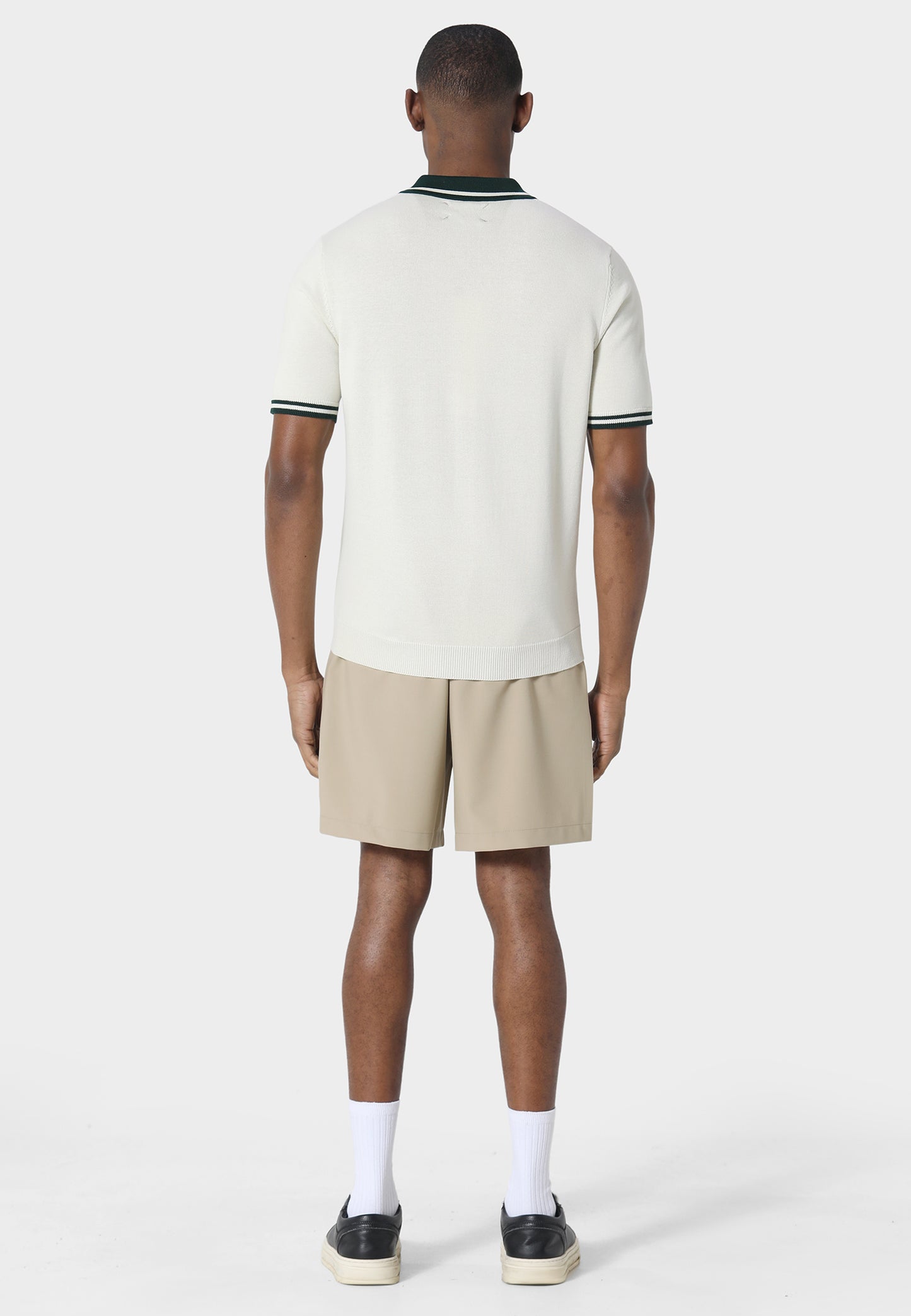POLO PAS DE MONACO KNIT SIGNATURE OFF WHITE