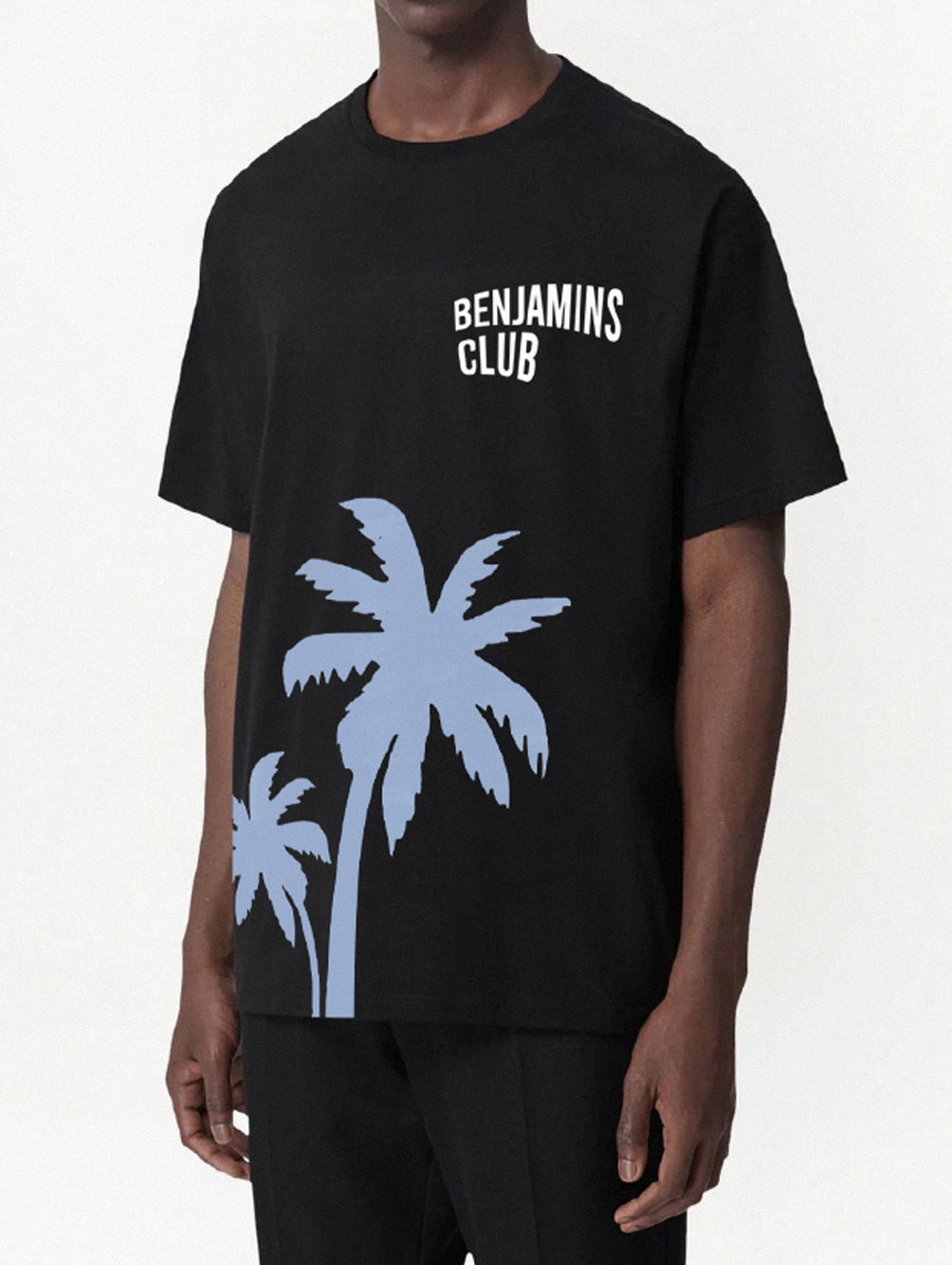 T-SHIRT BENJAMINS CLUB SH1008 REVERSE TREES BLACK