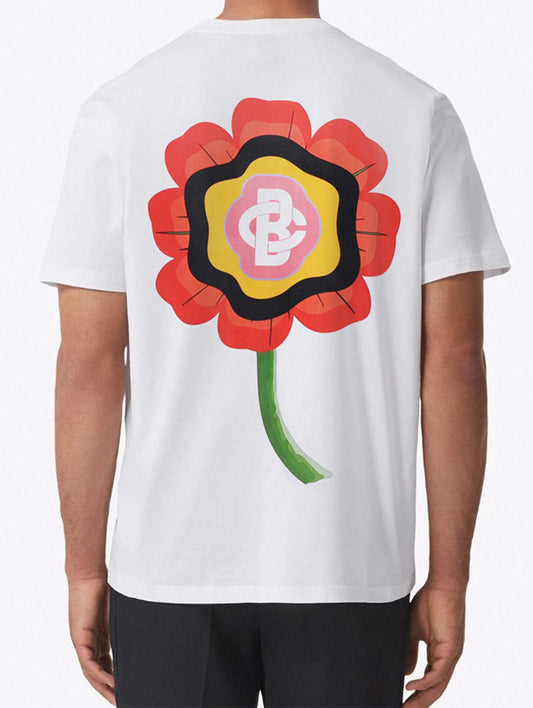 T-SHIRT BENJAMINS CLUB SH1006 FLOWER WHITE