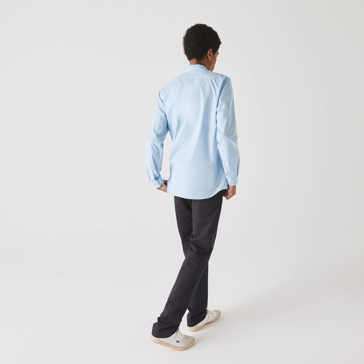 CAMISA M/L LACOSTE CH2668 LIGHT BLUE