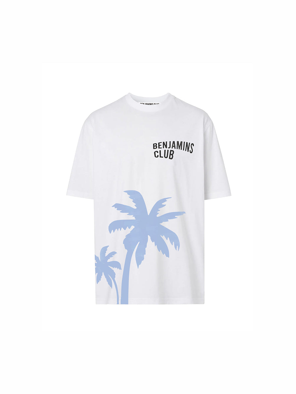 T-SHIRT BENJAMINS CLUB SH1008 REVERSE TREES WHITE