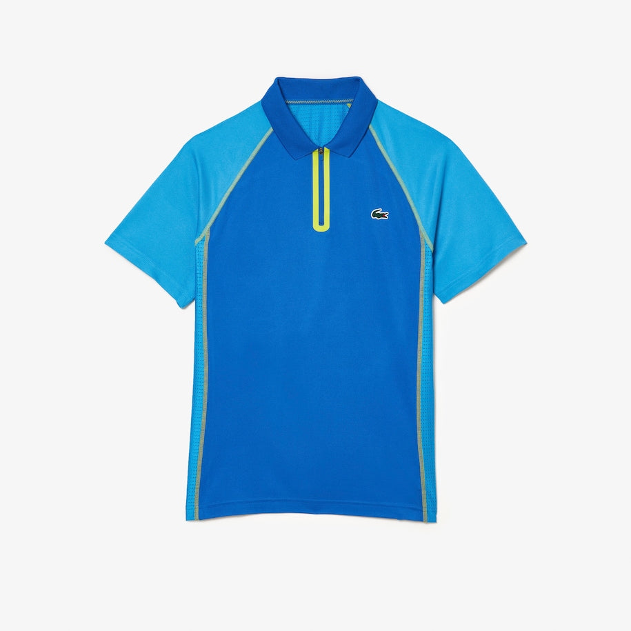 POLO LACOSTE DH5046 AZUL/AMARILLO AW9