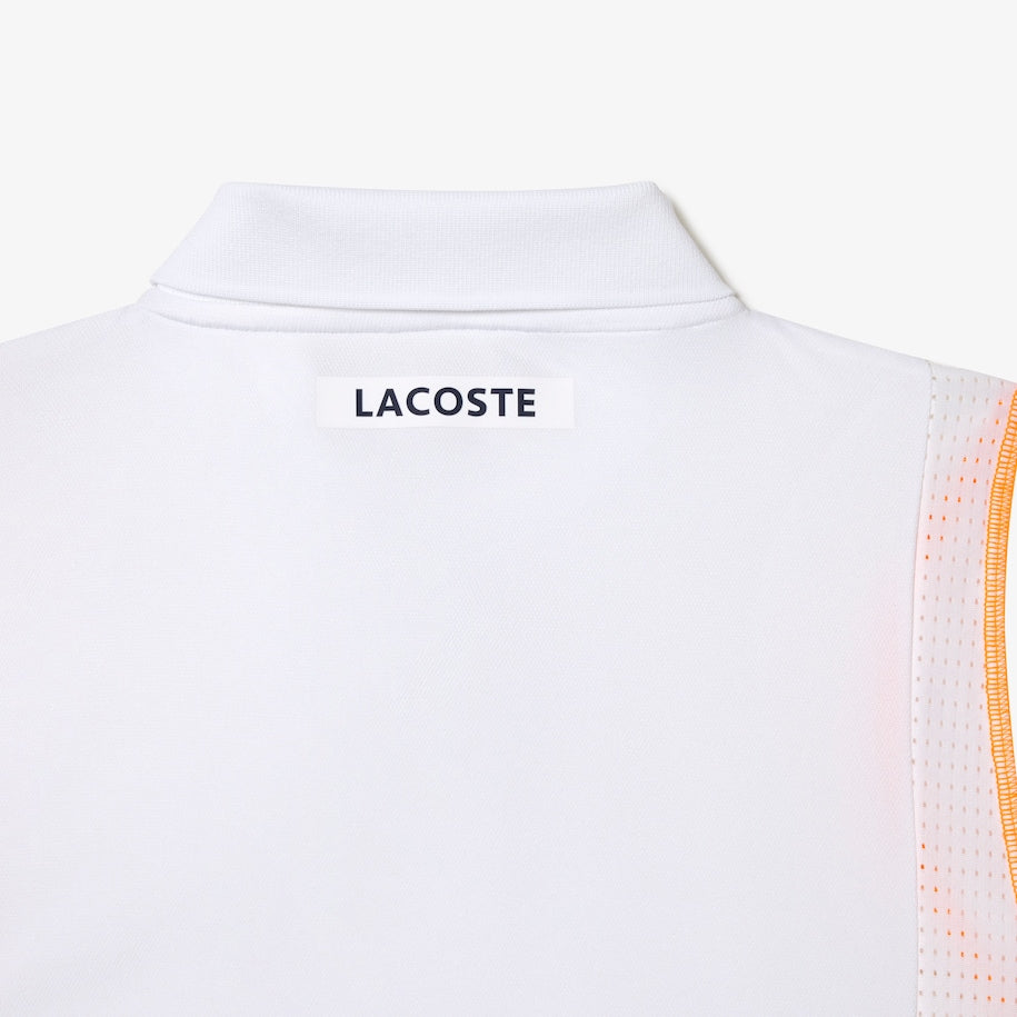 POLO LACOSTE DH5180 WHITE/ORANGE XIT