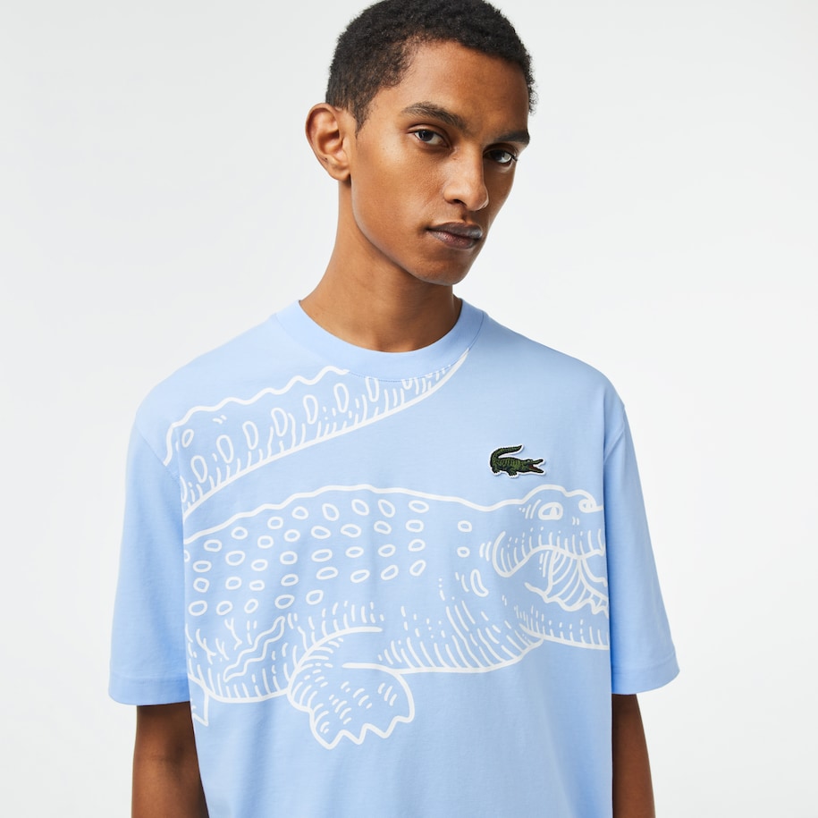 T-SHIRT LACOSTE TH5511 BLUE HBP