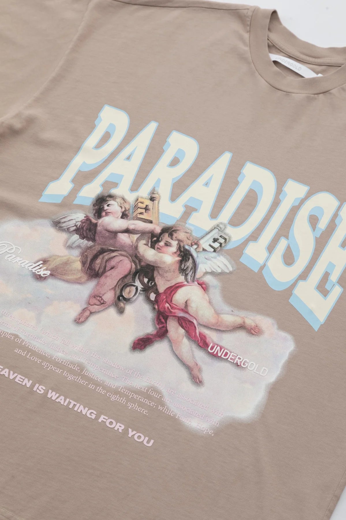 T-SHIRT UNDERGOLD PARADISE KEYS BROWN