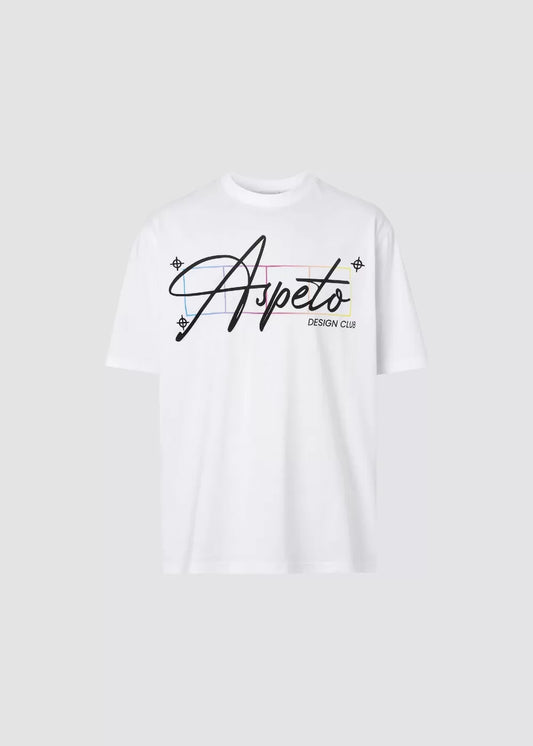 T-SHIRT ASPETO ATSH5005 DESING CLUB WHITE