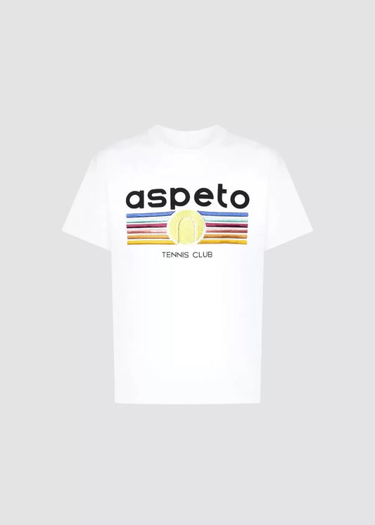 T-SHIRT ASPETO ATSH5007 TENNIS CLUB WHITE