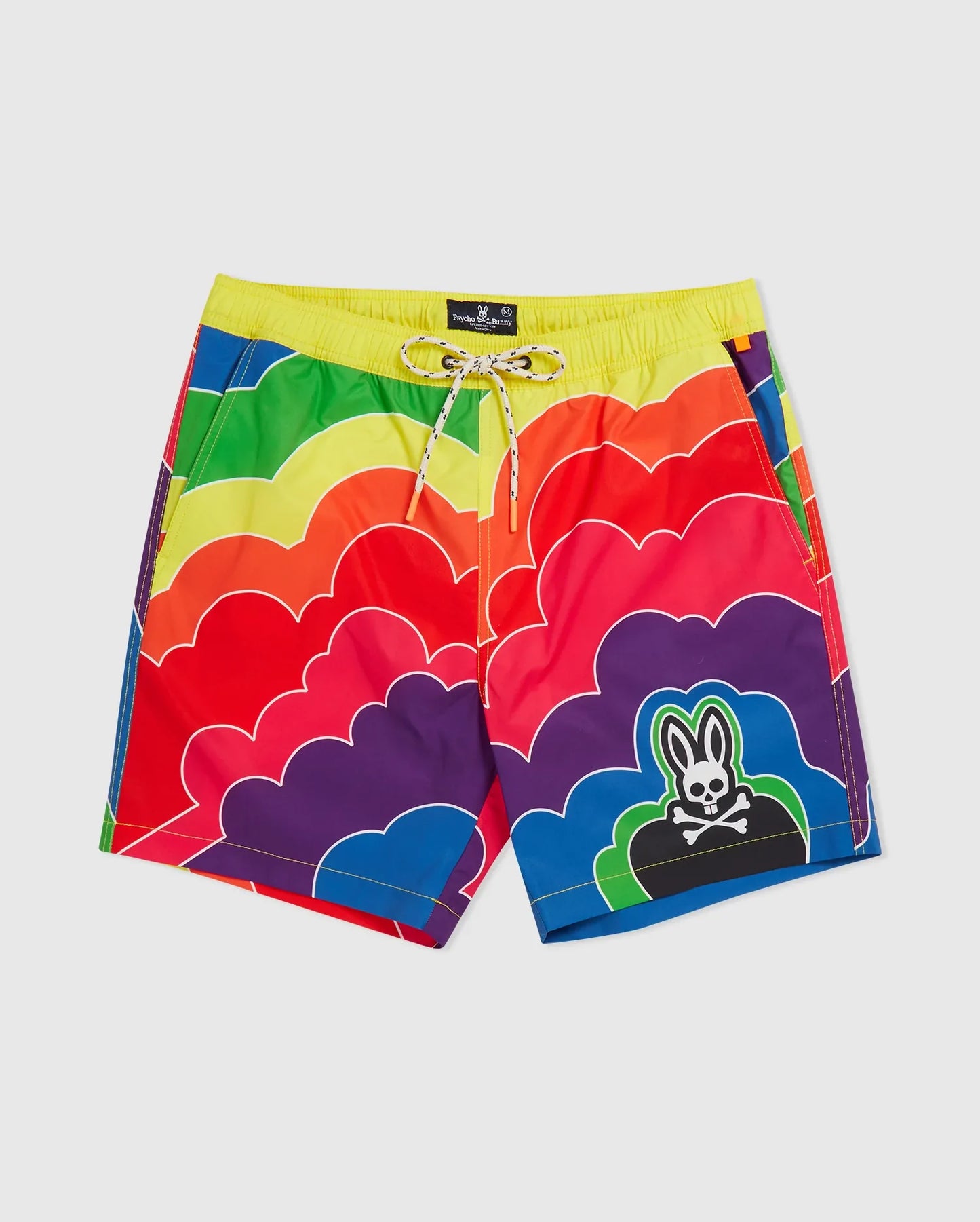 TRAJES DE BAÑO PSYCHO BUNNY- CHELTON SWIM SHORTS-NEON BOLT